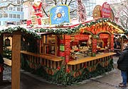 Bodos Lebkuchen und Kirschglühwein 2023 wieder auf dem Sternenplatzl Rindermarkt (©Foto. Martin Schmitz)